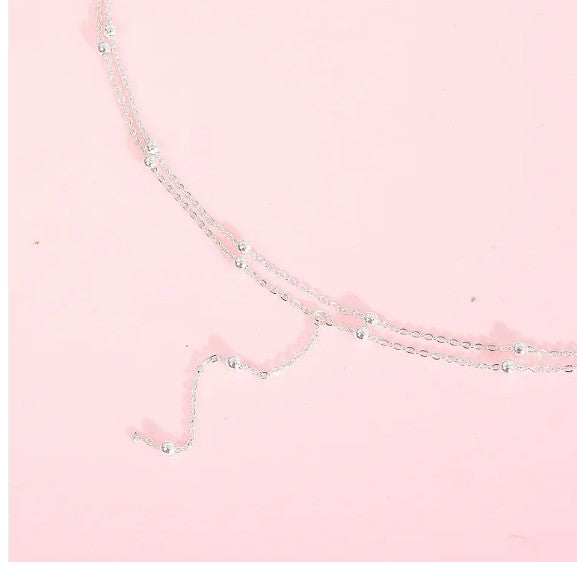 Rice Beads Multi-Layer Tassel Necklace