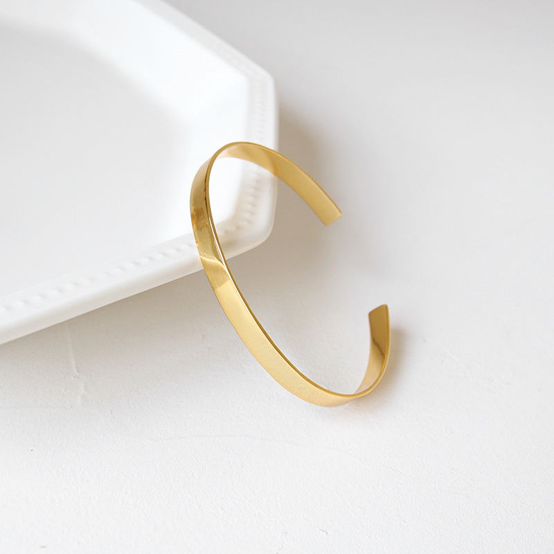 Women's Silver Jewelry - Open Cuff Bracelet in Gold