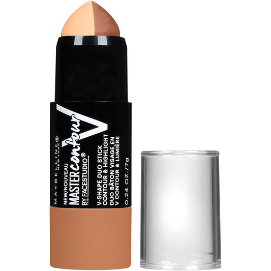 Maybelline New York Makeup Facestudio Master Contour V-Shape Duo Stick Deep Shade Contour Stick 0.24 oz