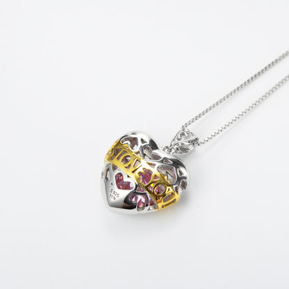 Heart Necklace for Women with Chain Pendant