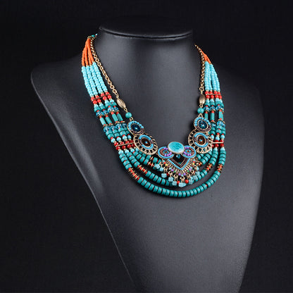 Fashionable Ethnic Style Statement Necklace - New 15 Styles