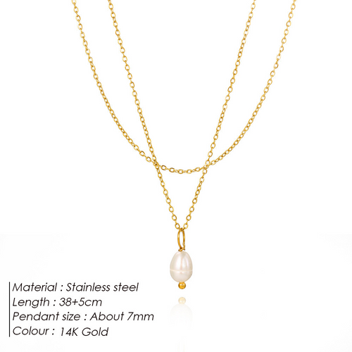 Double-Layer Pearl Necklace