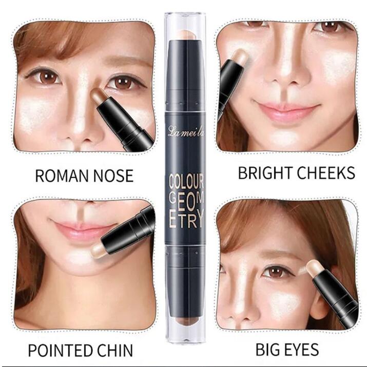 Double-Ended Highlighter and Contour Makeup Stick