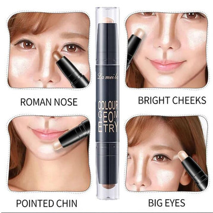 Double-Ended Highlighter and Contour Makeup Stick