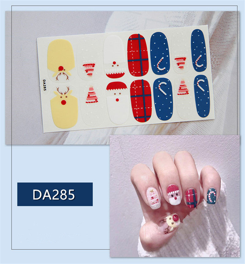 Christmas Nail Polish Film Stickers for Full Nails