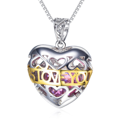 Heart Necklace for Women with Chain Pendant