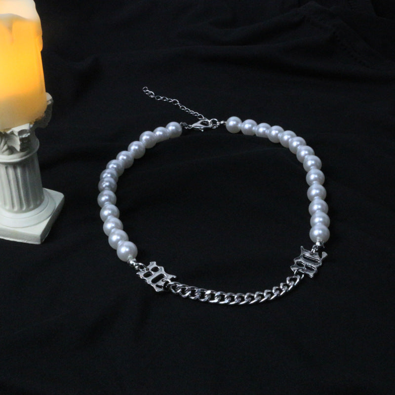 Pearl Chain Layered Necklace for Women (Trendy Style)