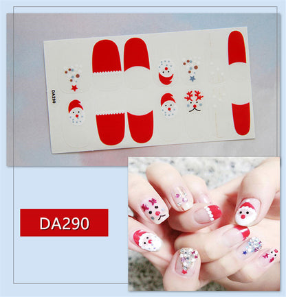 Christmas Nail Polish Film Stickers for Full Nails