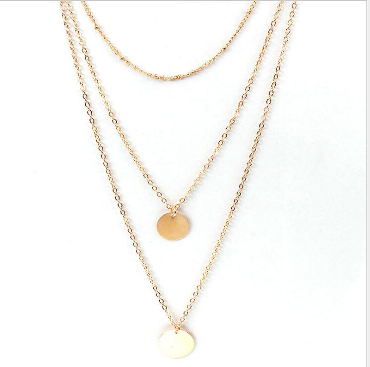 Layered Sequin Necklace Set XL247