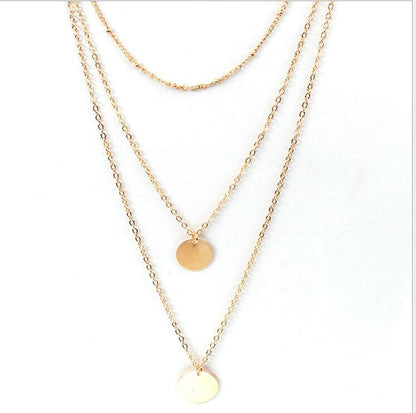 Layered Sequin Necklace Set XL247