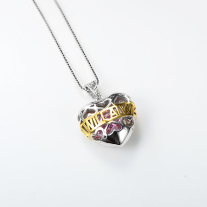 Heart Necklace for Women with Chain Pendant