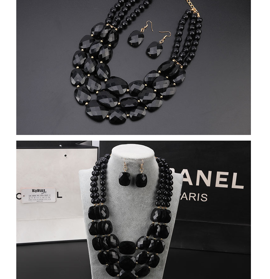 Flower Necklace Jewelry Set