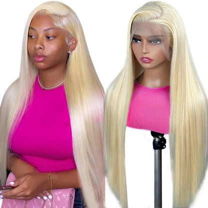 CHADWK 613 Lace Front Wig Human Hair 34 Inch Blonde Wig Human Hair 613 13x4 Lace Front Wig Human Hair 180 Density Blonde Lace Front Wigs Human Hair Pre Plucked HD Lace Frontal Wig Straight Glueless
