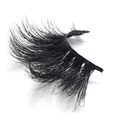GOO GOO 3D Mink Eyelashes Fake Eyelashes 25mm Dramatic Long Siberian Mink Eyelashes Natural Layered Effect Hand Made Strips Eyelashes Reusable Make Up Real False Eyelashes 1 Pair