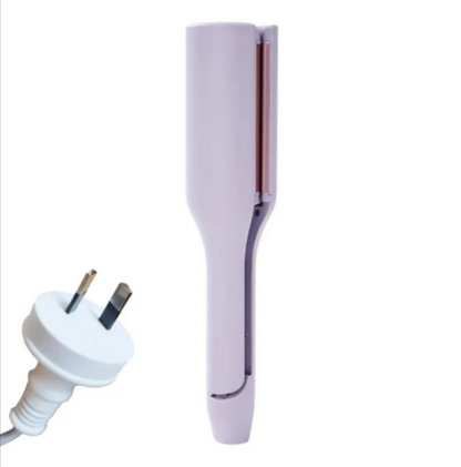 French Deep V Hair Curler – 32MM Big Wave & Water Ripple Curling Iron