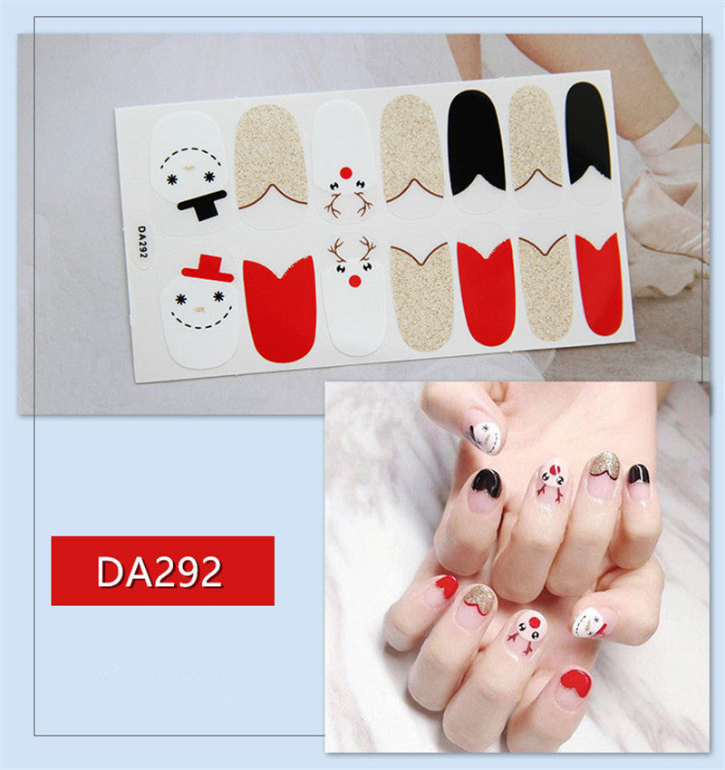 Christmas Nail Polish Film Stickers for Full Nails