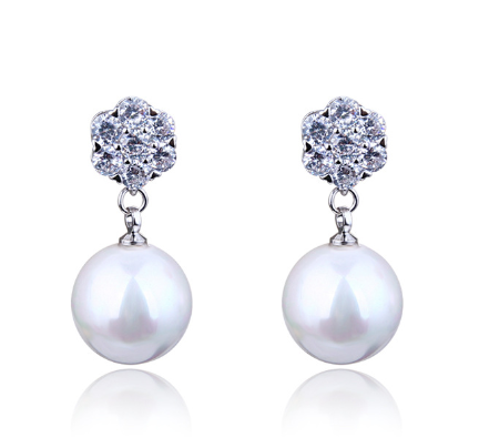 S925 Silver Long Star and Moon Asymmetric Earrings