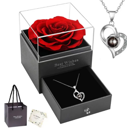 Heart-Shaped Sterling Silver Jewelry Set