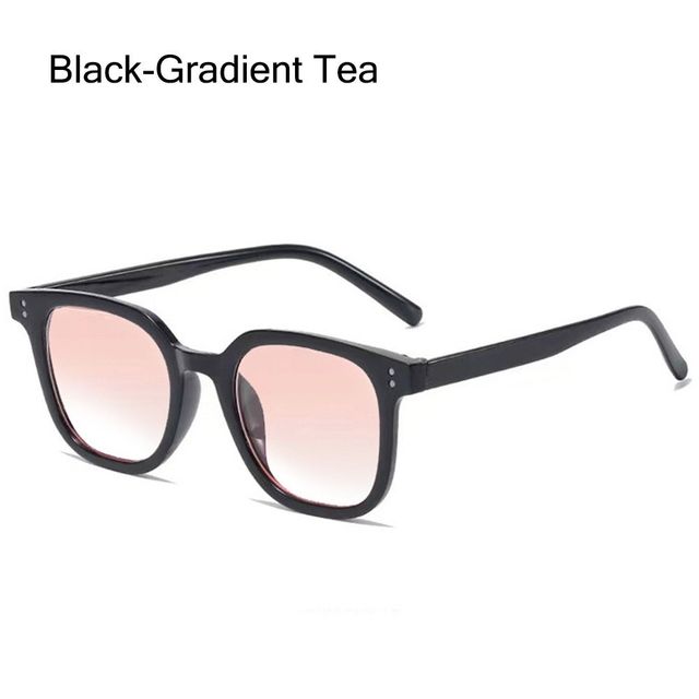 No Makeup Gradient Blush Square UV400 Protective Sunglasses