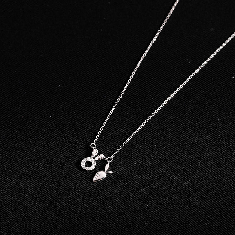 Sterling Silver Necklace for Women, Clavicle Chain