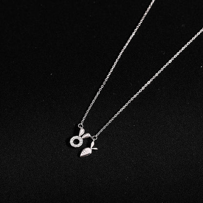 Sterling Silver Necklace for Women, Clavicle Chain
