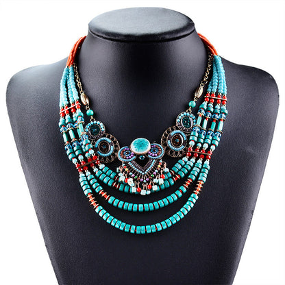 Fashionable Ethnic Style Statement Necklace - New 15 Styles