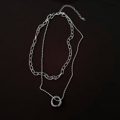 Vintage Multi-Layer Short Necklace, Fashionable Choker
