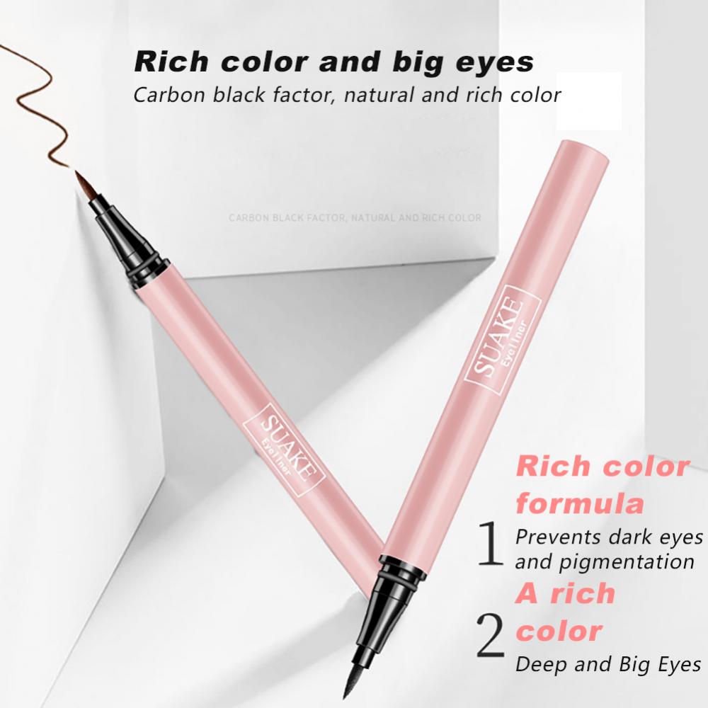 Waterproof Black Brown Liquid Eyeliner Pen for Makeup
