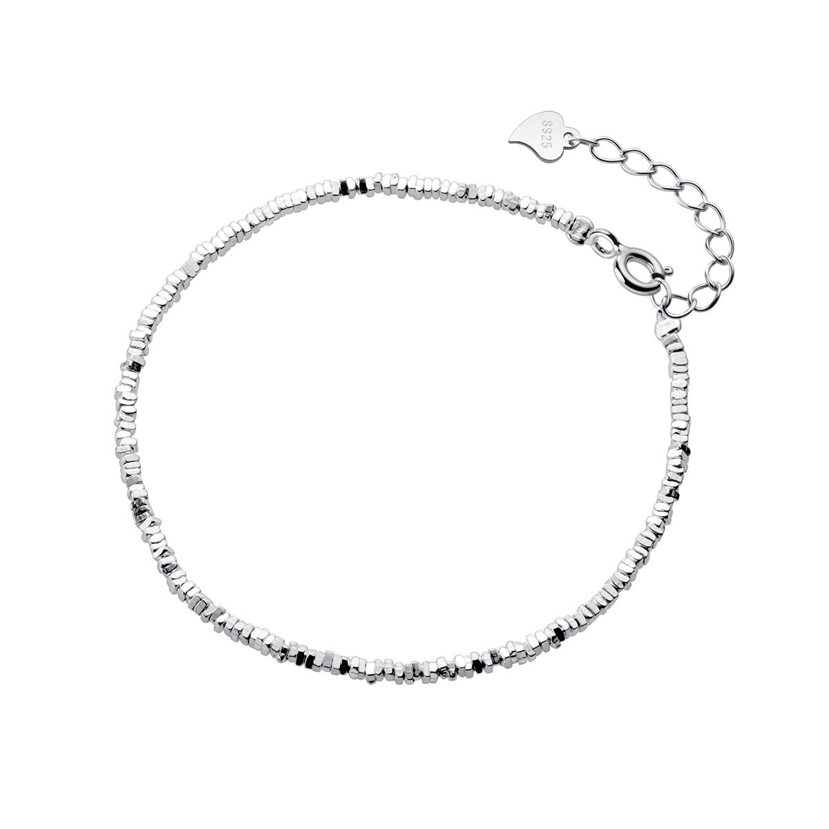 S925 Sterling Silver Simple Irregular Bracelet