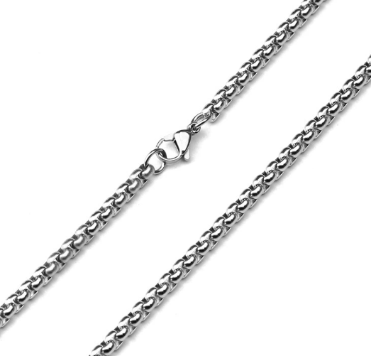 Trendy Gold Titanium Steel Chain Necklace for Men
