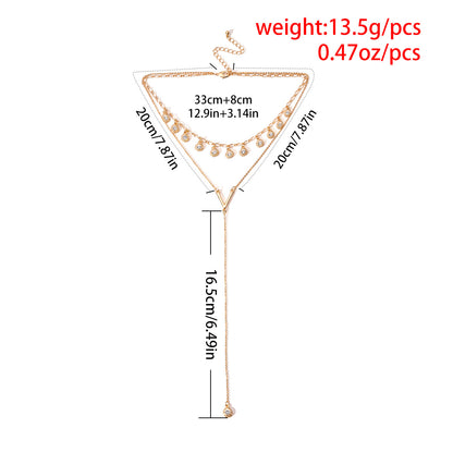 Fashionable Layered Pearl Pendant Necklace (2018)