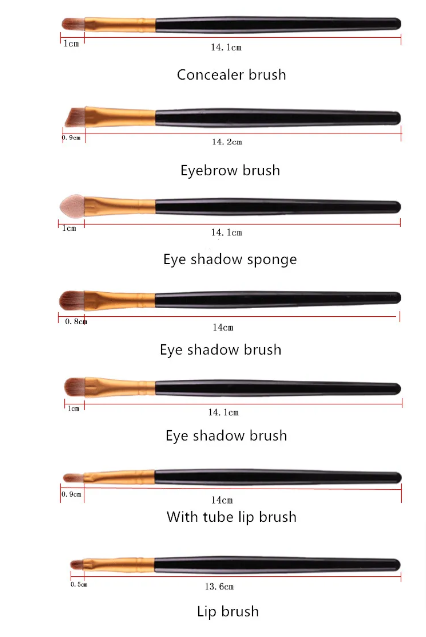 Makeup Brush Set – Loose Powder, Blush & Eyeshadow Brushes