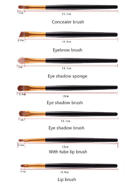 Makeup Brush Set – Loose Powder, Blush & Eyeshadow Brushes