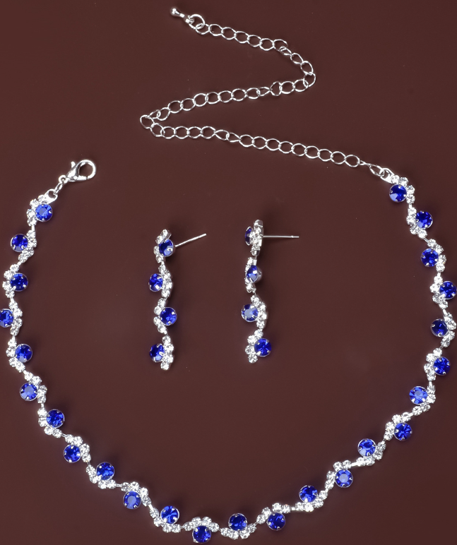 Korean Style Bride Necklace, Wedding Jewelry Set