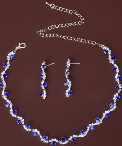 Korean Style Bride Necklace, Wedding Jewelry Set