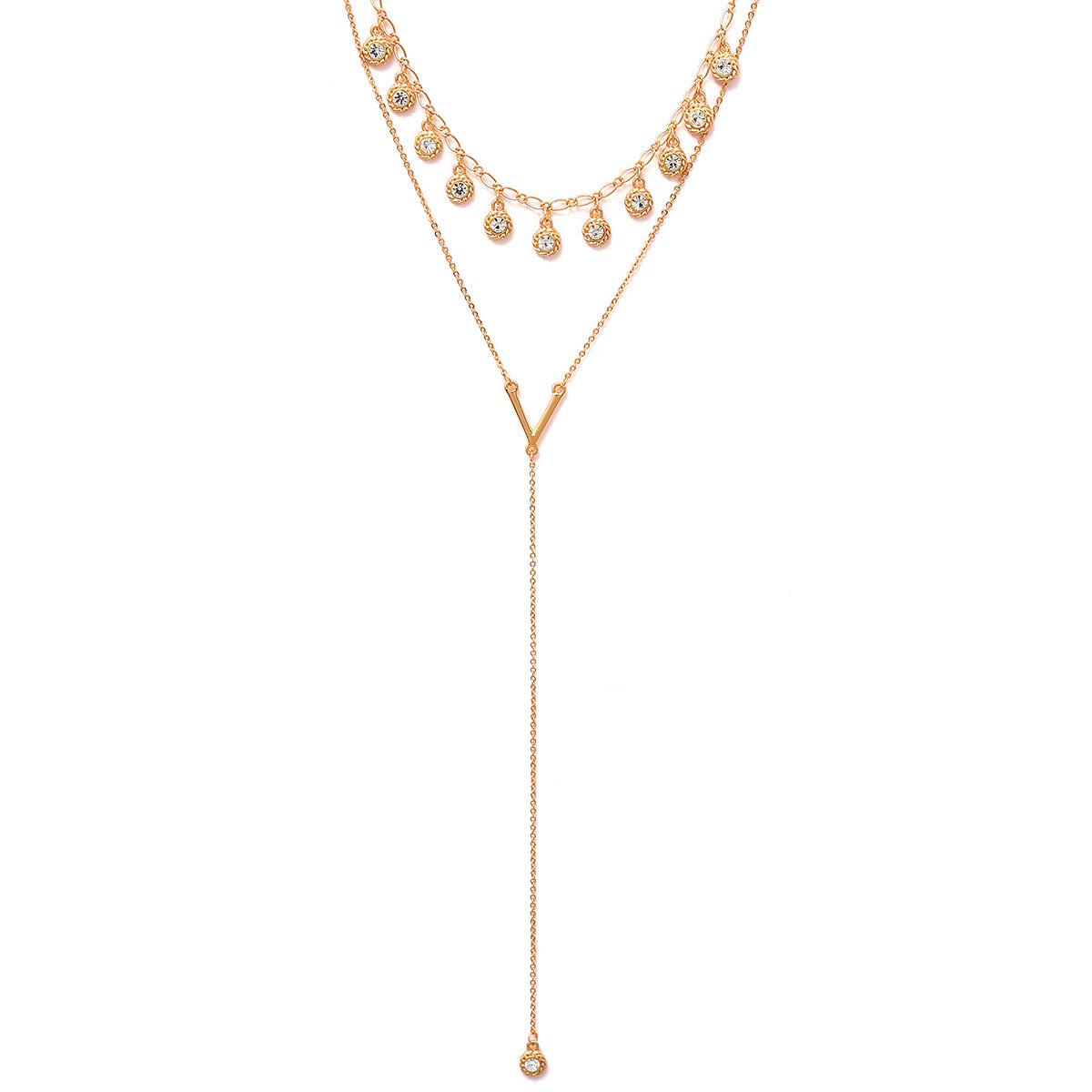 Fashionable Layered Pearl Pendant Necklace (2018)
