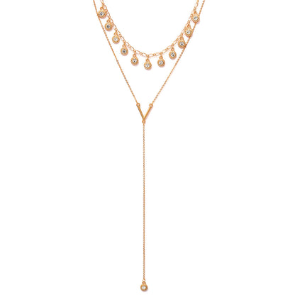 Fashionable Layered Pearl Pendant Necklace (2018)