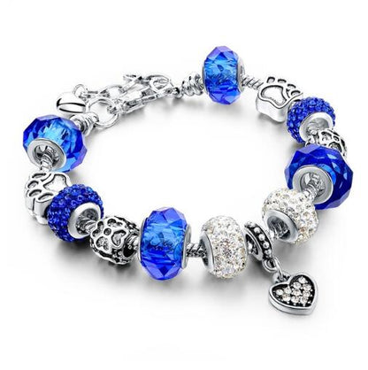 Crystal and Glass Bead DIY Bracelet