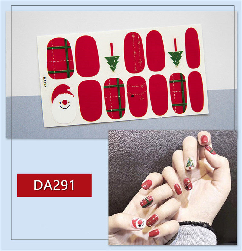 Christmas Nail Polish Film Stickers for Full Nails