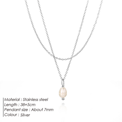 Double-Layer Pearl Necklace