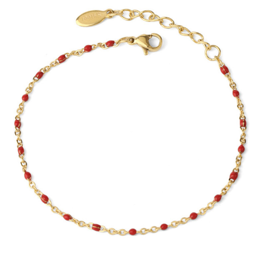 Women's Pearl Bead and Crystal Chain Bracelet