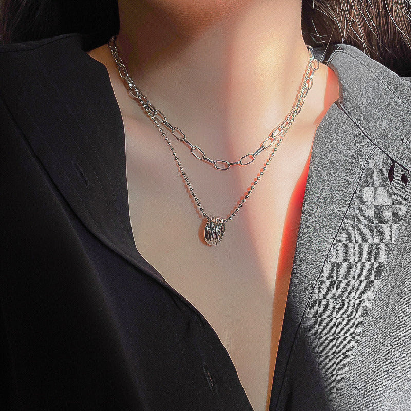 Vintage Multi-Layer Short Necklace, Fashionable Choker