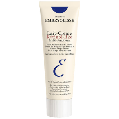 Embryolisse Lait-Crème Retinol Alternative Anti-Aging Face Moisturizer & Makeup Primer for Normal to Sensitive Skin. Reduces Fine Lines Wrinkles & Puffiness 2.54 Fl Oz