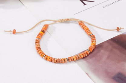 Woven Stone Bead Bracelet Jewelry