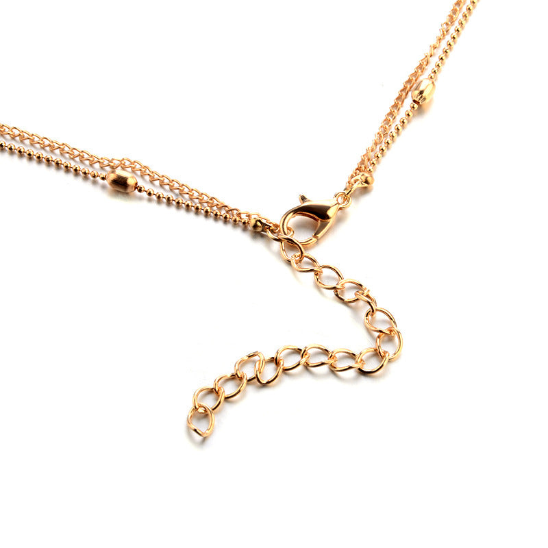 Heart Layered Necklace, Multi-Layered Choker