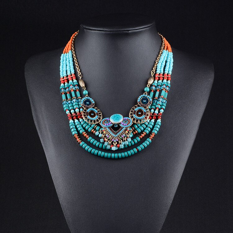 Fashionable Ethnic Style Statement Necklace - New 15 Styles