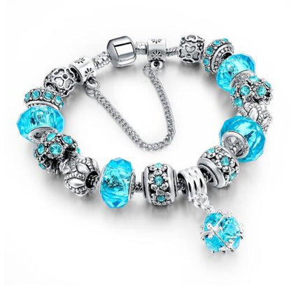 Crystal and Glass Bead DIY Bracelet