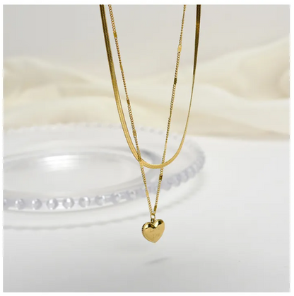 Double-Layer LOVE Pendant Necklace for Women
