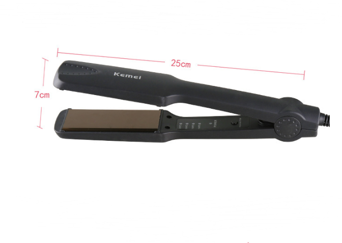 Electric Hair Straightener with Curling Feature