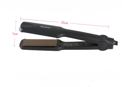 Electric Hair Straightener with Curling Feature